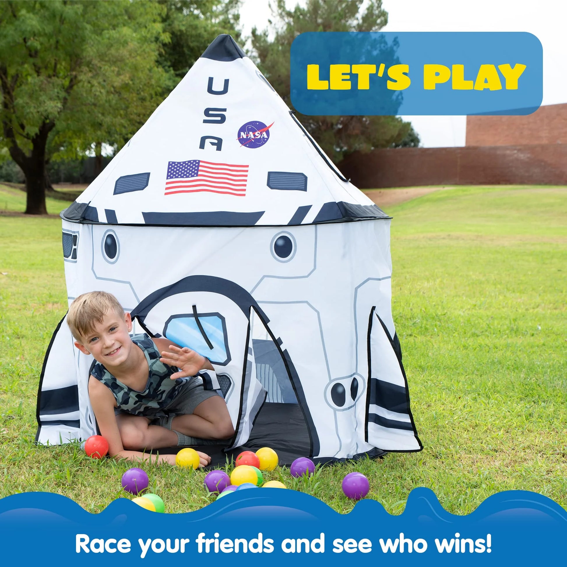 Rocket Ship Indoor/ Outdoor Kids Play Tent